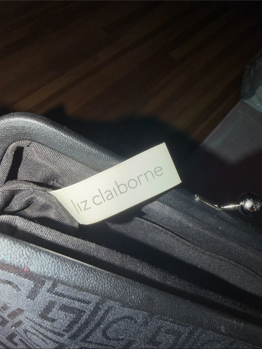 Liz Claiborne Black Wristlet Clutch